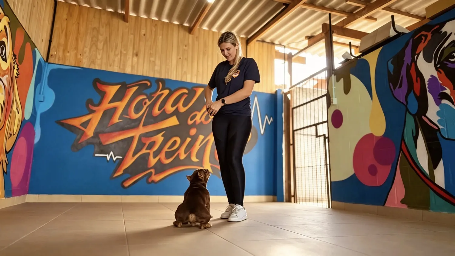 Área de treino da Pet K-9 em Blumenau